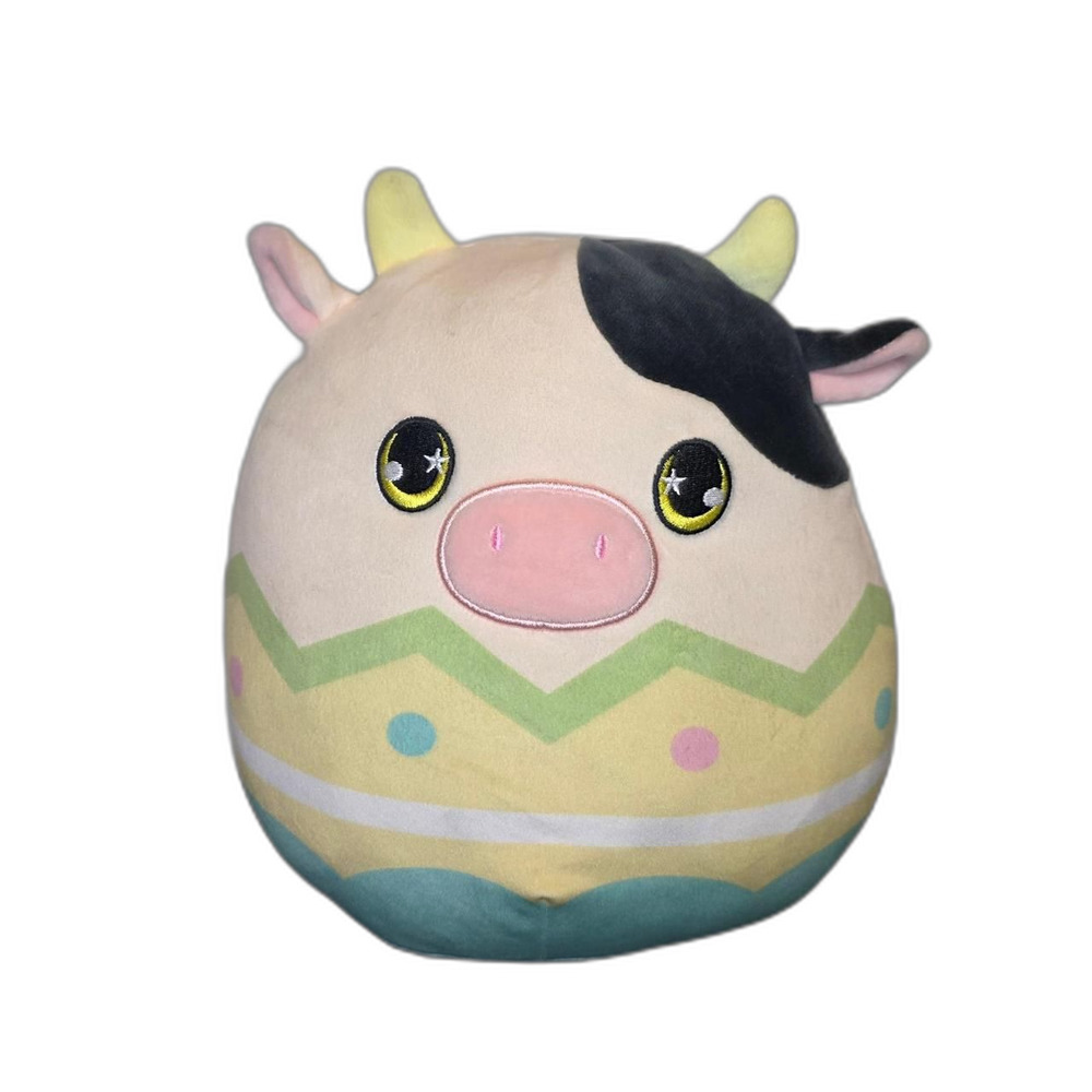 Squishmallows Connor Cow Easter Egg Plush Pastel 8 Inch